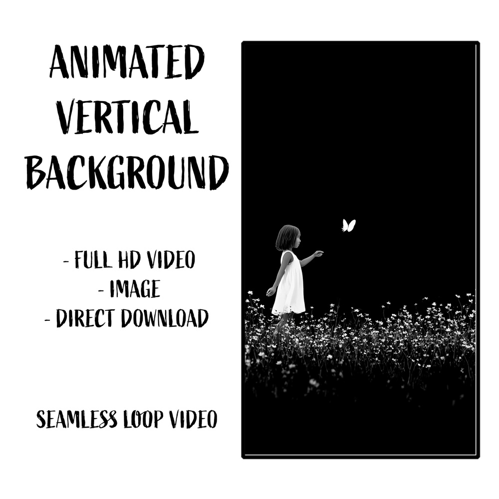 Girl chasing Butterfly Wallpaper for Phones